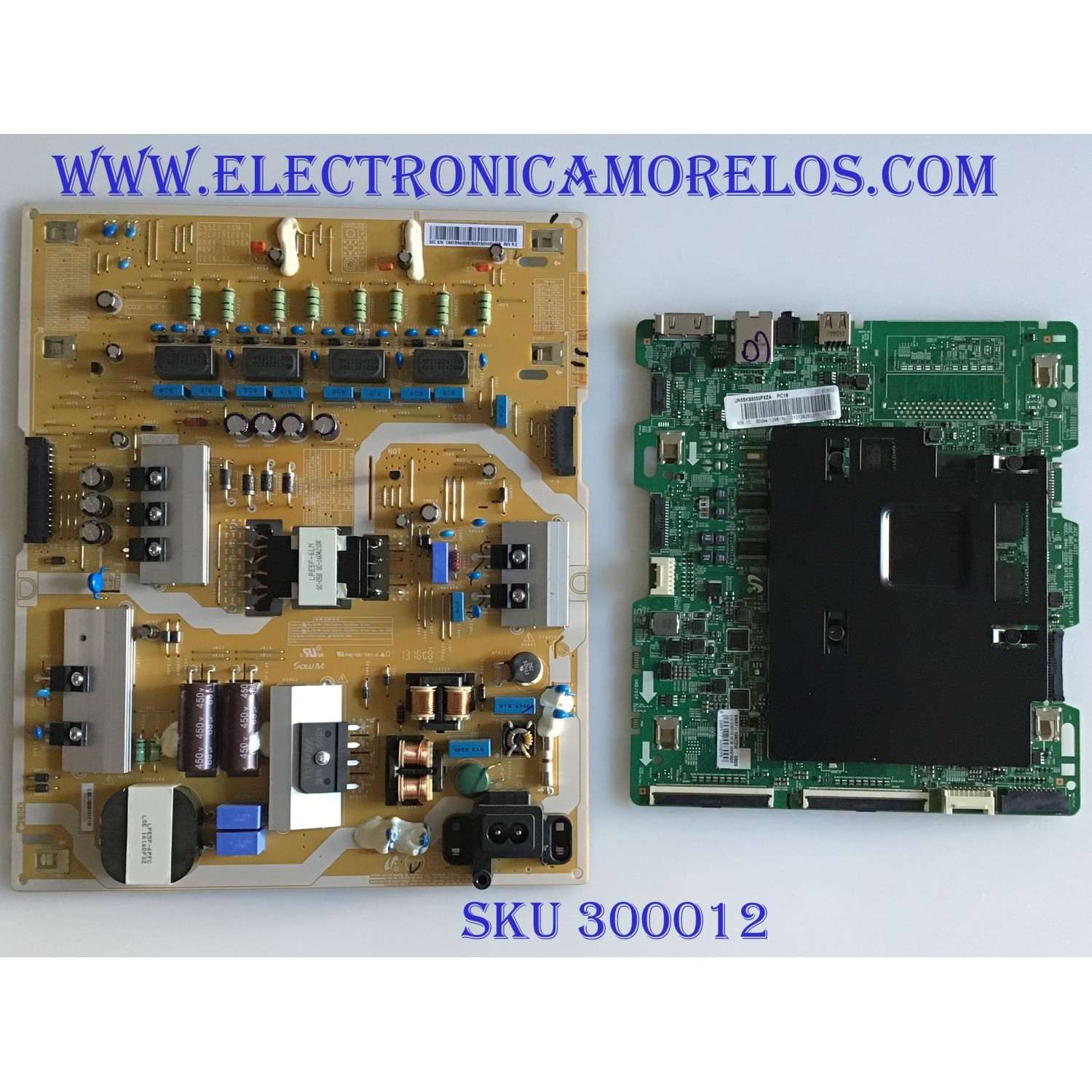 KIT DE TARJETAS PARA TV SAMSUNG QLED 4K·SUHD / MAIN BN94-10961N / BN41-02504A / BN97-10623W / BN9410961N / FUENTE BN4400878A / L55E7_KSM / BN44-00878A / PSLF191E08A / PANEL CY-QK055FLAV2H / DISPLAY T550QVR04.3 / 39234A / MODELO UN55KS8000FXZA AA02